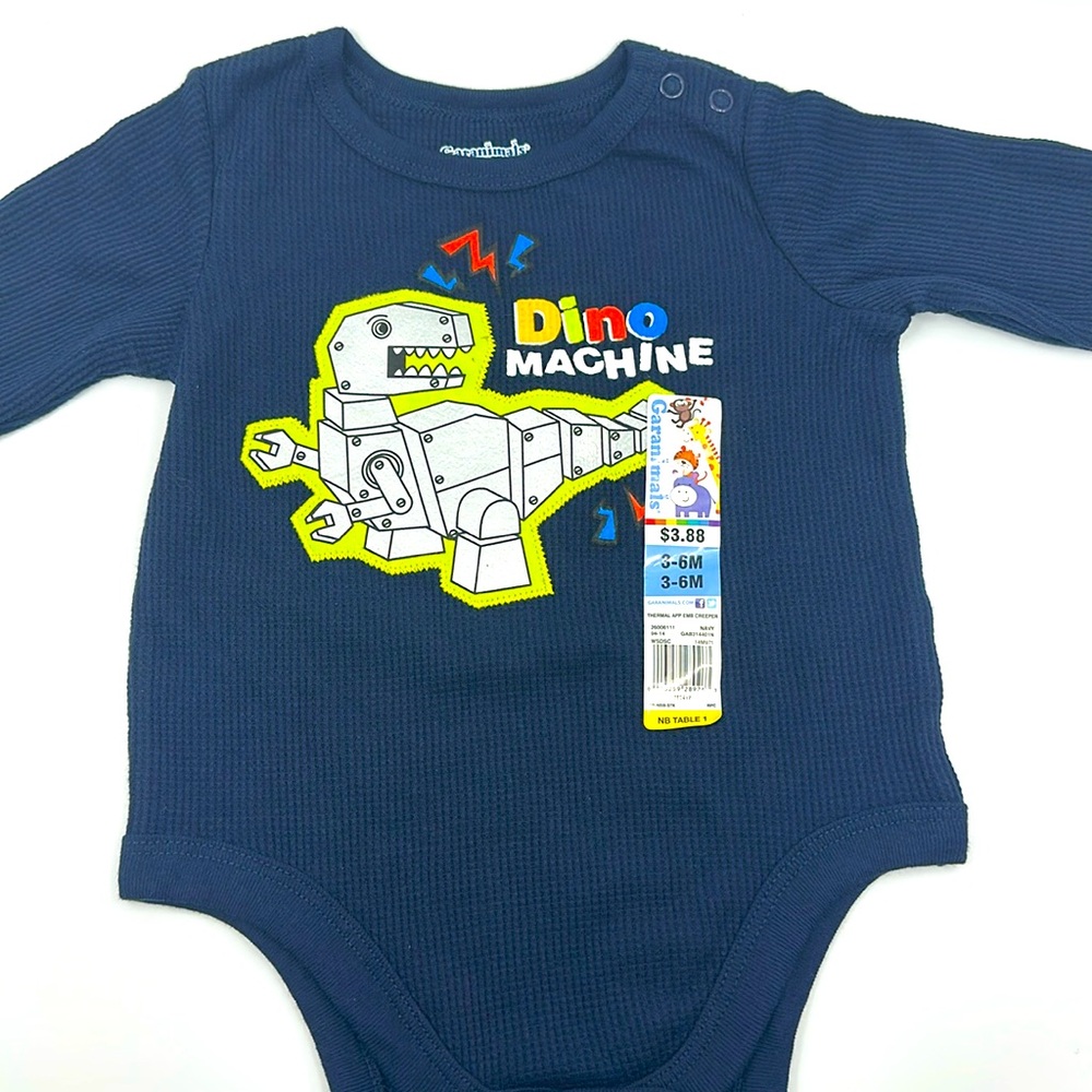 **FREE Garanimals 3-6M Dino Machine Onesie

*FREE if added to bundle of $15+